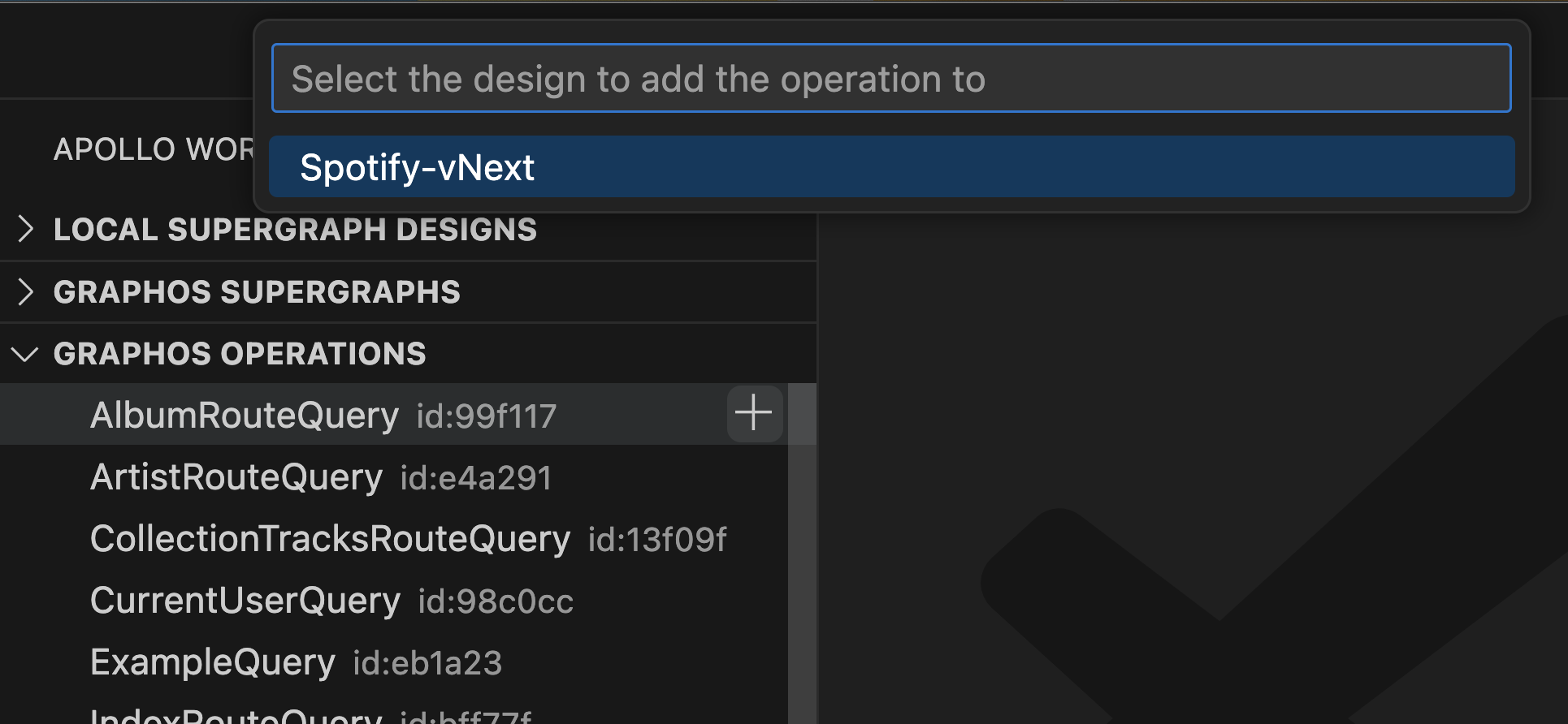 Query plan view